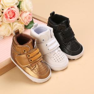 First Walkers Born Multi-Color Baby Shoes for Boys and Girls Fashion Sports Soft Soft Pu Leather Berce