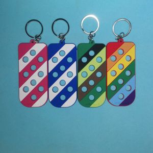 Croc keychain holder Candy Color Silicone keychain plate for Charms Women Child Gift Can match shoe flower