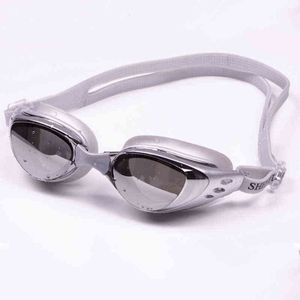 Novo multi goggles adjutable natação óculos anti-nevoeiro uv masculino feminino pool pool esporte impermeável silicone espelhado natação g220422