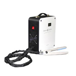 2022 hotsale ice frozen hair straightener machine with blue LED light argan oil hair care set hair scalp treatment