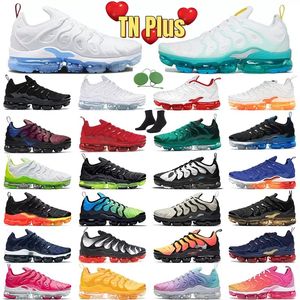 2024 2022 TN plus running shoes Black Atlanta Cherry Black Royal Digital Camo Hyper Blue bleached Bumblebee active fuchsia men women mint orange white Breathable T1