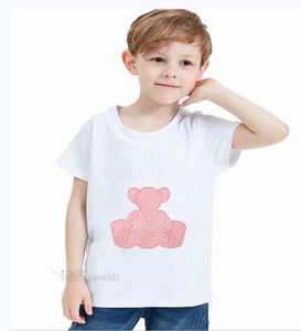 Kids Boys T-shirts Letter Print Casual Tees Summer Top Girls Short Sleeve Children Baby Tshirts Clothes