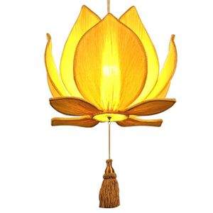 Świecane uchwyty chińskie lampa lotosu lampa kreatywna tkanina styl antyczny buddyjski sala zen herbaciarnia restauracja lanterncandle