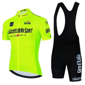 Conjuntos de Camisas de Ciclismo Tour De Italy D ITALIA Roupas de Manga Curta Bicicleta Masculina Maillot Bib Shorts L220831