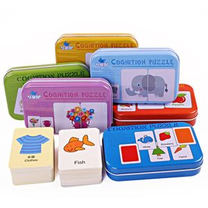 Wholesale fruit baby toys for sale - Group buy Paintings Baby Toys Infant Early Head Start Training Puzzle Cognitive Card Cartoon Vehicl Fruit Animal Life Set Pair Matching Game