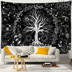 Tapestry Colorful Tree of Life Carpet Wall Hanging Nature Landscape Hippie Tapi