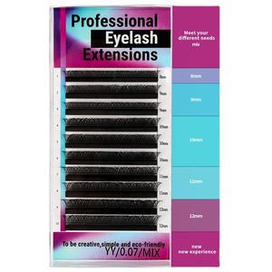 YY Type Graft Eyelashs Planting Beauty Eyelash 0.07 Roughness Naturally Soft Easy to Grip and Do Not Loose Root Women Professional Makeup Eyelashes Extensions