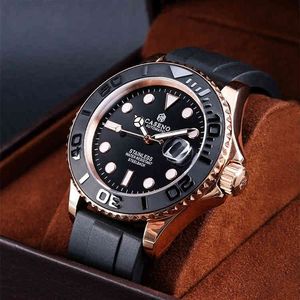 Uxury Watch Date Luxury Fashion Designer Watches Diver Yacht Men s完全自動機械的超薄い防水性照明水Ghos