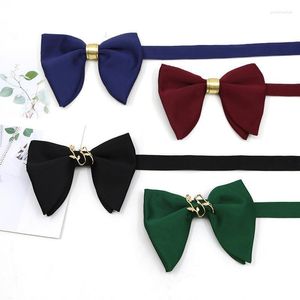 Bowm więzi Sitonjwly Business Big Bowties for Mens Bankiet Man Formal Sukienka Bowknots Women Neckwear Wedding Cravatbow Emel22