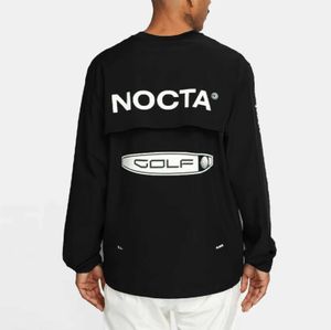 Hoodies للرجال الأمريكية نسخة NOCTA GOLF CO ذات العلامات التجارية Draw Treatable التجفيف السريع للرياضة الرياضية T-Shirt طويلة الأكمام جولة الرقبة الصيف 022