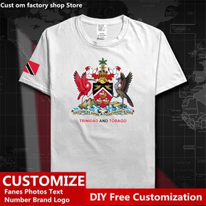 Trinidad e Tobago Country Thirt Fan Custom Jersey Fans Name Nome High Street Fashion Cash Shirt 220616
