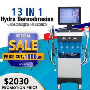 Professionelle 13-in-1-SPA-Hydra-Dermabrasionsmaschine, Diamant-Hauterneuerung, BIO-Mikrostrom-Mikrodermabrasion, Peeling-Akne-Behandlung