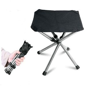 Wholesale stainless steel stool for sale - Group buy Camp Furniture Outdoor Adjustable Folding Stool Fishing Tools Chair Portable Stainless Steel Camping Travel