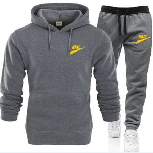 Winter Hoodie Tracksuit sätter män mode fleece röda hoodies svarta märke byxor avslappnad jogger kostym tröja kvinna pullover s-3xl