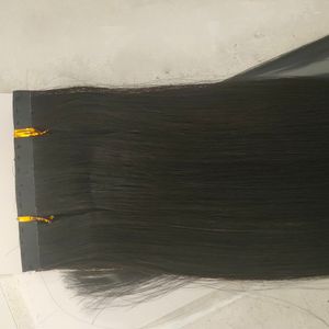 ホットセール厚い品質のスナップボタンスキンウェートテープヒトヘアエクステンションクリップインヘア14-24インチ摩耗しやすい製品80pcsを廃止し、分解しやすい