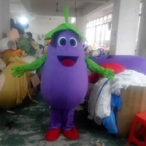 Grönsaks aubergine kläder maskot kostym halloween jul tecknad tecken outfits kostym reklam broschyrer clothings karneval unisex vuxna outfit