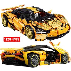 Yaratıcı Teknik Süper Yarış Araba McLarend 720S Yapı Taşları Hız Spor Aracı Tuğlalar İnşaat Oyuncakları Erkek Doğum Günü Hediyesi 220715