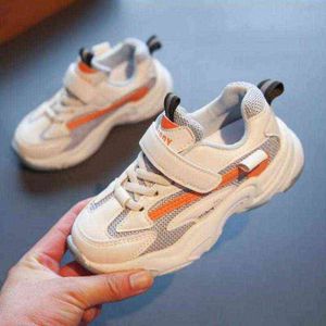 Children's Casual Shoes 2021 Spring Summer New Girls' Running Shoes Boys' Non-slip Casual Sneaker Breathable Mesh Flats Shoes G220527