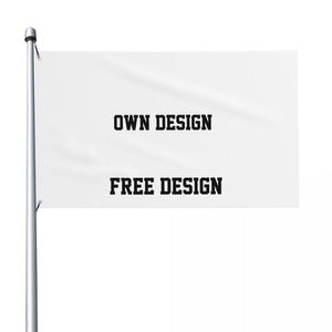 Custom Printed Own Free Design Outdoor Advertising Banner 100% Polyester Decoration Party Sport Flag 90x150cm 220704