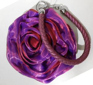 Sete e rasi Pochette a forma di fiore di rosa Portamonete Portamonete Portafogli Borse da sera Custodia da sposa per signora