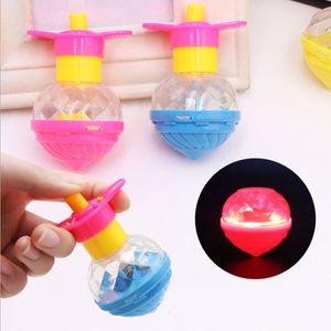 Kids Spinning Top Gyro Flashing Light Spinning Top Toys Luminous colorful Launcher Rotating toy Party Birthday Gift