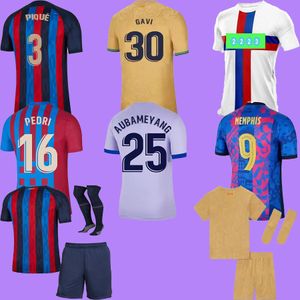 tops ANSU FATI Camisetas de football soccer jersey 22 23 BARCElONA MEMPHIS PEDRI KUN AGUERO 2022 2023 GRIEZMANN F. DE JONG DEST shirts adult