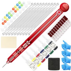 Dövme El Poke Kalem Diy İğne Tutucu Tool Kit Araç Araçları için Set 220728