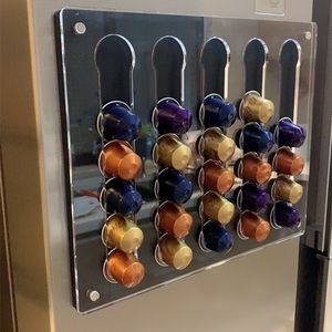 Cápsula de café Rack de suporte para Nespresso 35 Cápsulas Exibir prateleiras de armazenamento de torre de pods