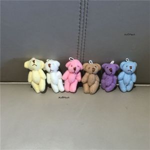 100pcs/lot 6Colors 35CM small Bear Stuffed TOY DOLL Decor Accessories Plush Plush bear toy doll LJ201126