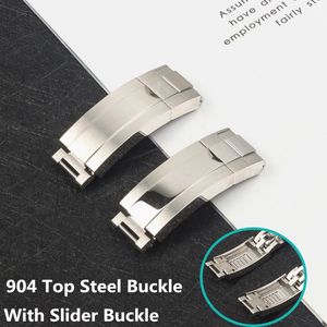 Super Quality 9mm Stainless Steel Buckle Silver For ROLE Clasp Oyster Lock For Submariner GMT Slider Buckle Easy Adjust