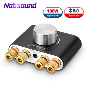 2021 NobSound Mini Bluetooth 5.0 TPA3116 Wzmacniacz cyfrowy HIFI Stereo Odbiornik Audio Power AMP 50W + 50W Wzmacniacze samochodowe