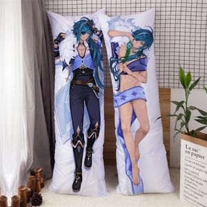 2d Genshin Impact Handsome Kaeya Xiao Pillow Cover Crubging Body Japan Anime Game Case Otaku Pilow 150x50 220507