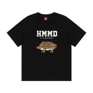 Camisetas de diseñador para hombre, camisetas de manga corta con estampado de cerdo de dibujos animados de algodón de bambú japonés para hombres y mujeres, camisetas de marca para parejas