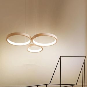 Kolye lambalar Akrilik lamba masası Yaratıcı LED kişilik yatak odası oturma odası aydınlatma sanat dairesel basit postmodern restoran lightpendan