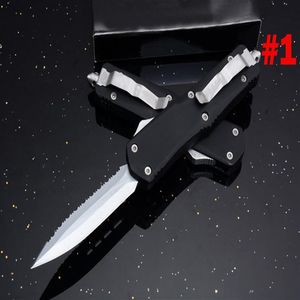 Wholesale titanium model resale online - Promotion A07 Large AUTO Tactical Knife C White Titanium Blade Models optional Blade Styles EDC Pocket Knives With Nylon Bag283h