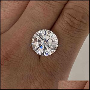 Loose Diamonds Jewelry Grown 2Carat 8Mm Ij Color Vvs1 Moissanite Stone For Ring Earrings Making Drop Delivery 2021 48Nbt