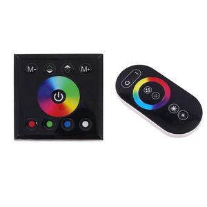 Touch Remote Control V V DC RGB RGBW LED strip Light Power Switch RF Touch Wall Panel Controller Switing Accessories Black236T