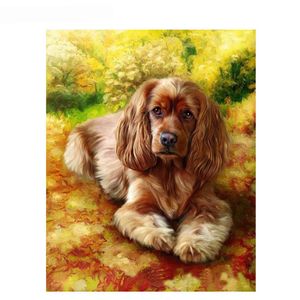 Wholesale dream numbers resale online - Painter Dream DIY Oil Painting By Numbers Wolf Dog Theme CM Inch On Canvas For Home Decoration Unframed301t