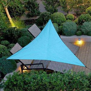 Outdoor Waterproof Sunscreen Awning Canopy Folding UV Sun Triangular Shade Sail Garden Patio Pool Shade Sail Camping Tent H220419