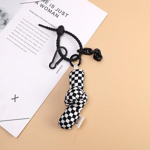 Keychains Creative Candy Color Key Chain Kvinnlig Kvinnlig mjuk twist akryl Dekorativ väska Pendant Keyring Women Girl Gits SMAL22