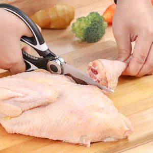 Chicken Bone Scissors Stainless Steel Kitchen Scissors Chicken Poultry Fish Kitchen Tool Shears For Meat Barbecue Nutcracker