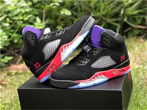 Top Quality 2022 5 Top 3 Men Basketball Shoes 30th Anniversary Purple Black Grape Ice New Emerald CZ1786-001 Authentic Shoes With Box