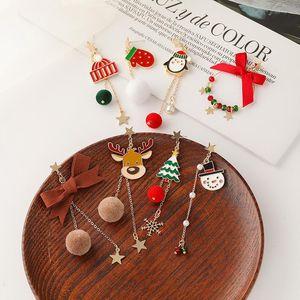 Свиная люстра рождественская серьга Симпатичные асимметричные серьги для женщин девушки подарки