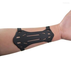 Elbow & Knee Pads 1pcs Small Silica Gel Arm Guards Forearm Protector Bow Archery W/2-Straps Hunting Accessories