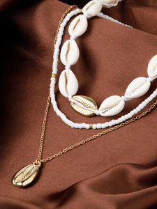 Ketten rttooas Böhmenschalen Dekor Halskette für Frauen Sommer Beach Anhänger Choker Halskette Mode Schmuck Accessoryschains