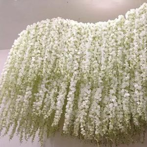 Wholesale fake wisteria flowers for sale - Group buy Artificial Hydrangea Wisteria Flower For DIY Simulation Wedding Arch Rattan Wall Hanging Home Party Decoration Fake flower
