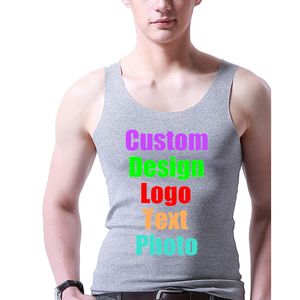 Sexy Slim High Elastic Men Tanks Top Solid Male Ice Silk Tees Rock Hip Hop Custom P o Text Printed Design Man Boy Shirts 220621