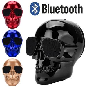 Беспроводной Bluetooth-динамик с черепом Портативный мини-стереозвук Уникальные улучшенные басовые динамики 5 Вт Аудио Музыкальный плеер Поддержка TF-карты