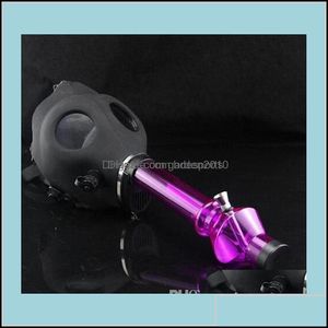 Smoking Pipes Accessories Household Sundries Home Garden Wholesale Bongs Gas Mask Water Sealed Acrylic Hookah Pipe Filter Drop Delivery 20