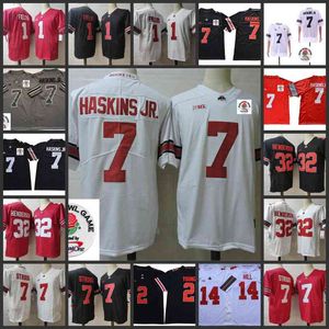 Xflsp 7 Dwayne Haskins Jr. Jersey College Ohio State Buckeyes Stitched Football College Haskins Jerseys Justin Fields Chase Young Master Teague K.J.
